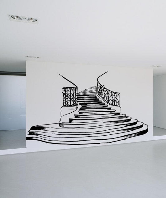 Fancy Stairs Vinyl Wall Decal Sticker. #OS_MB610