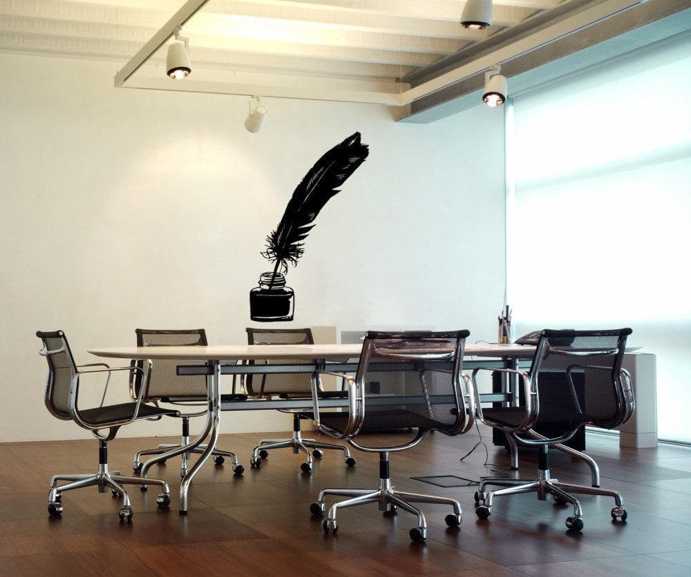 Vinyl Wall Decal Sticker Quill Pen and Ink #OS_MB611