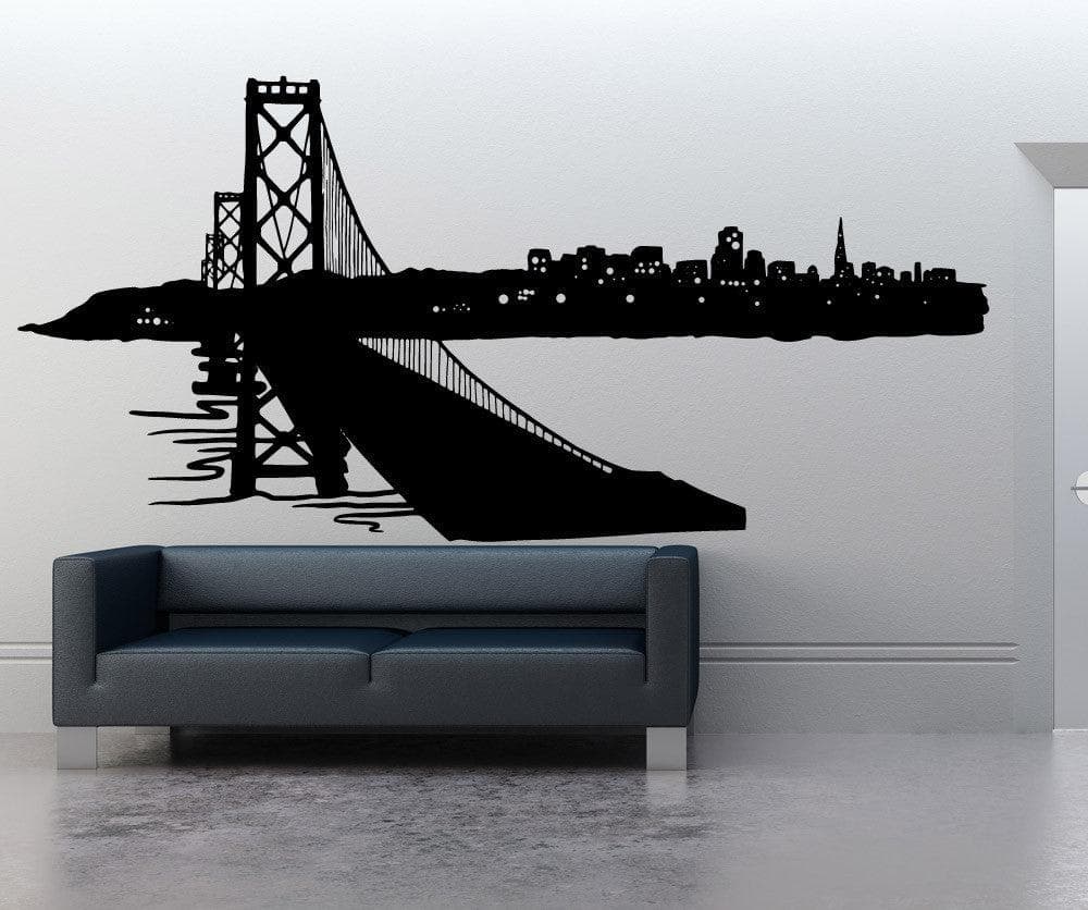 Vinyl Wall Decal Sticker City Skyline #OS_MB615