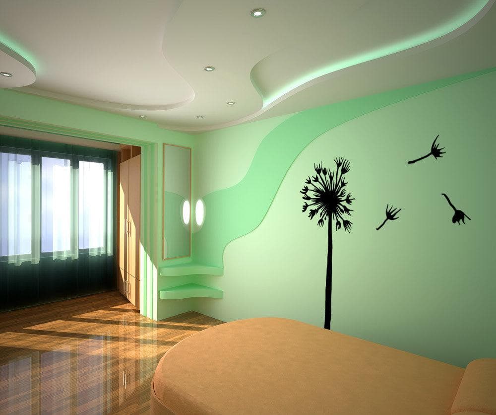 Dandelion Flower Flowing Away Vinyl Wall Decal Sticker. #OS_MB618