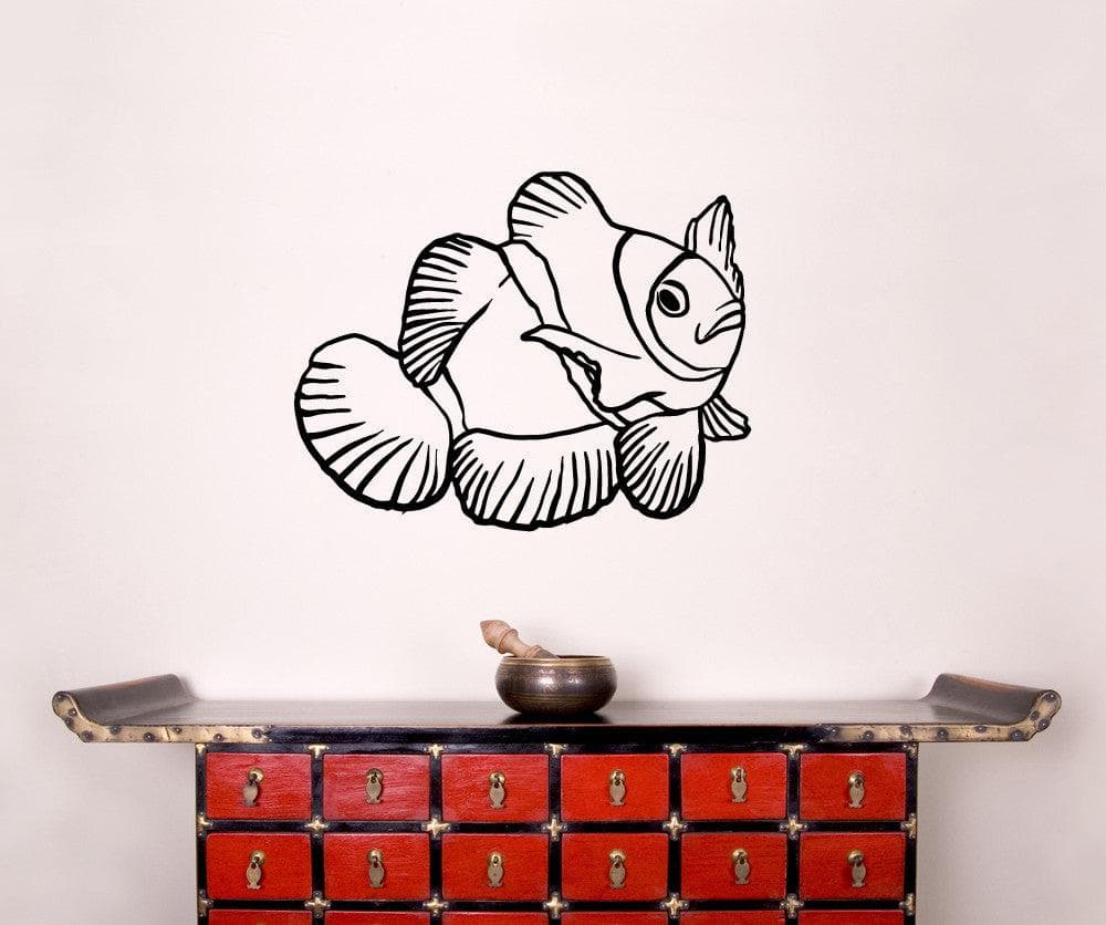 Vinyl Wall Decal Sticker Clown Fish #OS_MB659