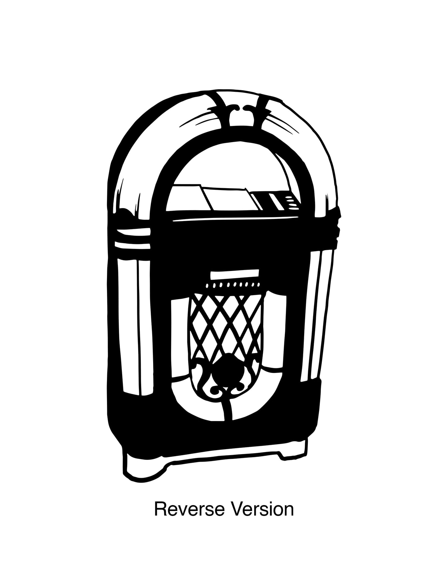 Jukebox Music Box Vinyl Wall Decal Sticker. #OS_MB660