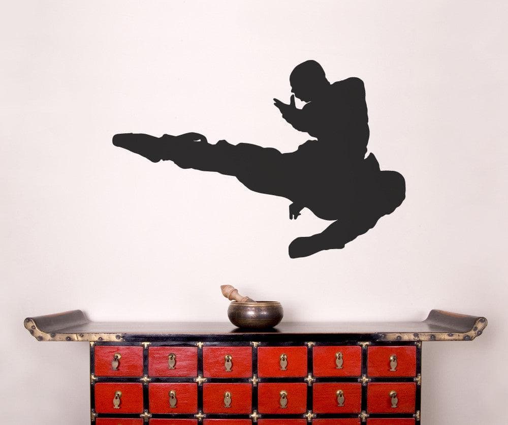 Vinyl Wall Decal Sticker Martial Arts Kick #OS_MB676