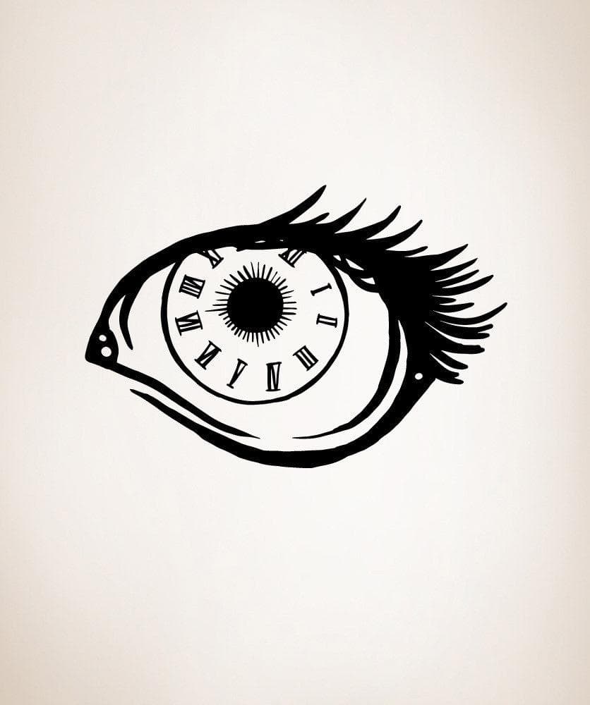 Vinyl Wall Decal Sticker Eye Clock #OS_MB696
