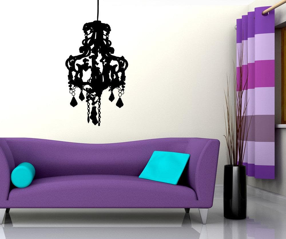 Fancy Chandelier Vinyl Wall Decal Sticker. #OS_MB707