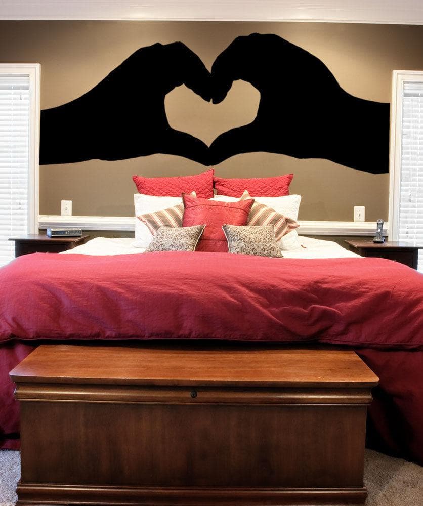 Vinyl Wall Decal Sticker Heart Hands #OS_MB726