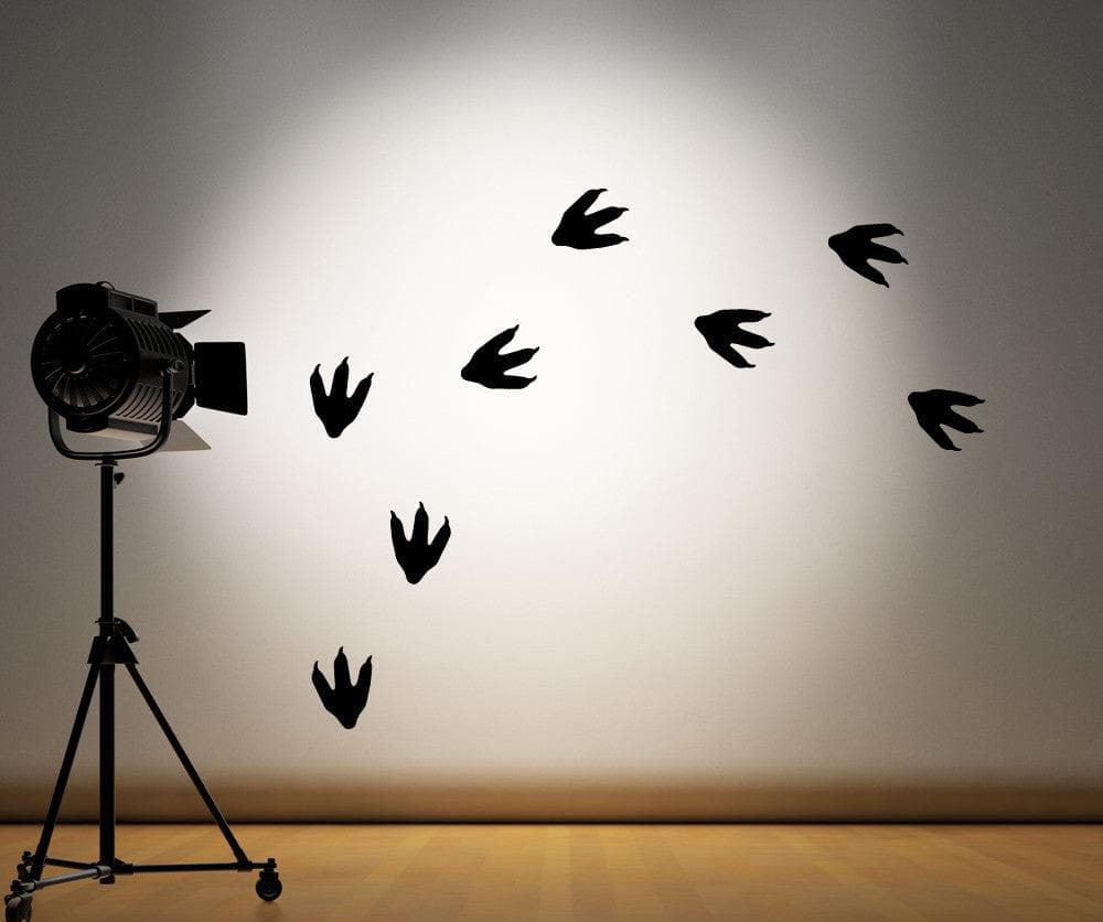 Dinosaur Footprints Wall Decal Sticker. #OS_MB737