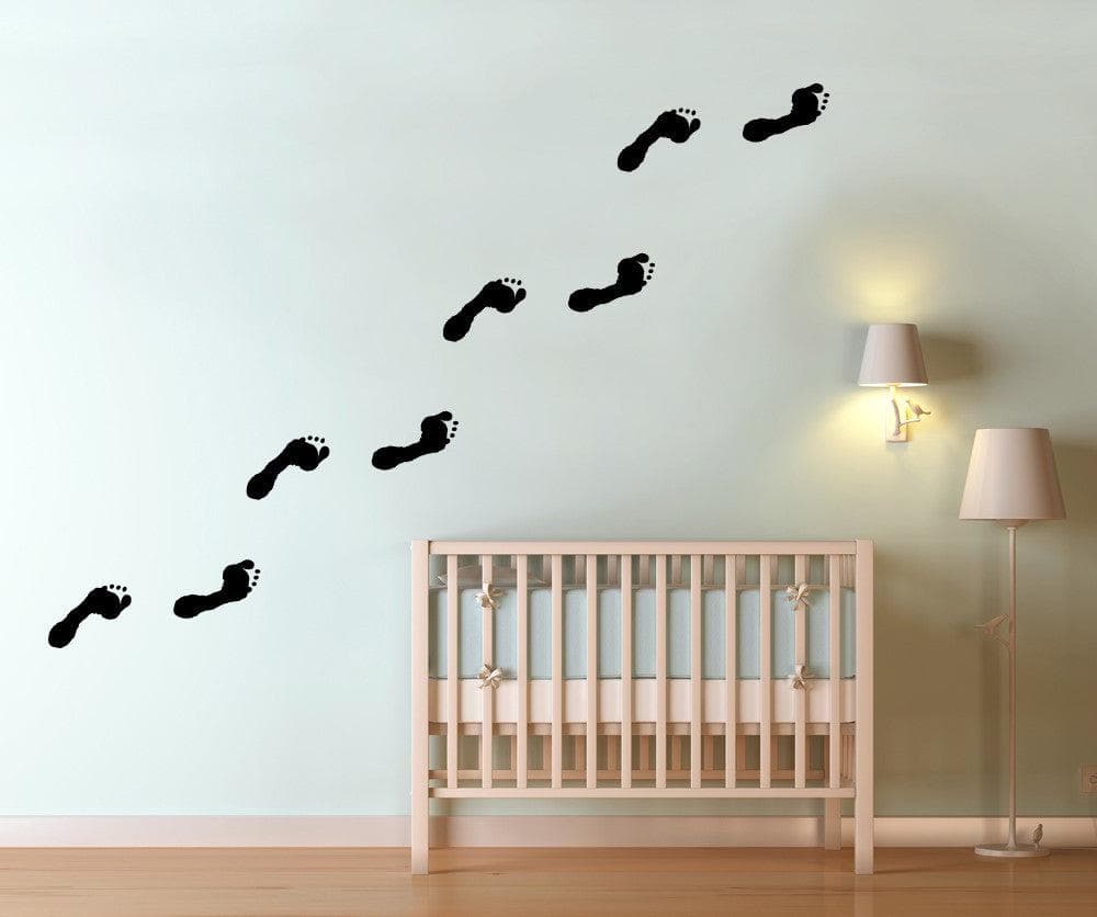 Vinyl Wall Decal Sticker Footprints #OS_MB740