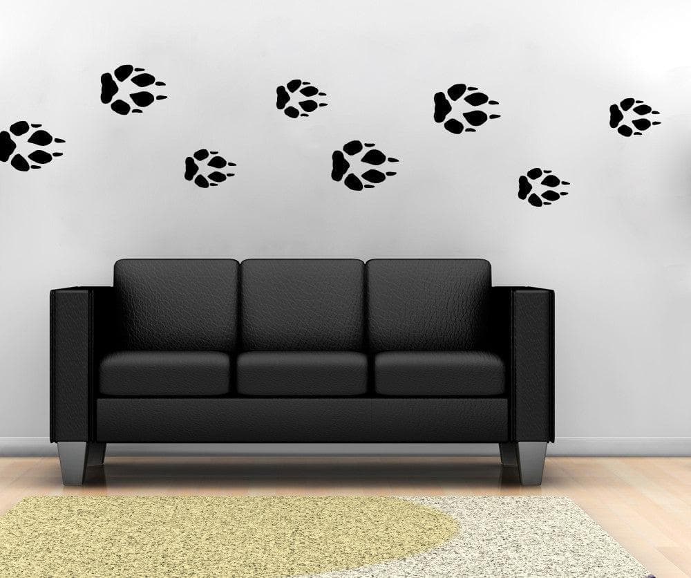Vinyl Wall Decal Sticker Paw Print Tracks #OS_MB742