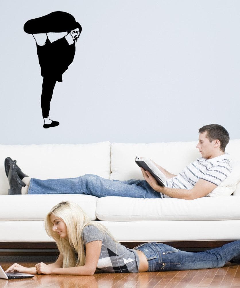 Vinyl Wall Decal Sticker Martial Arts Kick #OS_MB777