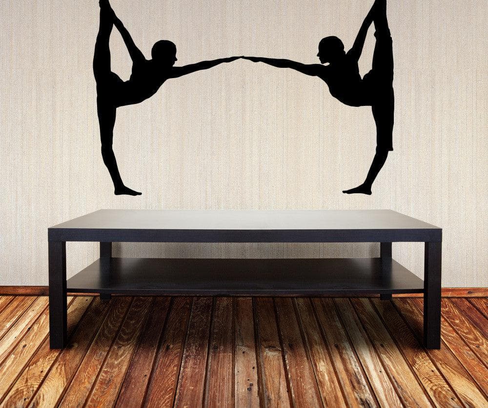 Vinyl Wall Decal Sticker Yoga Partners #OS_MB799