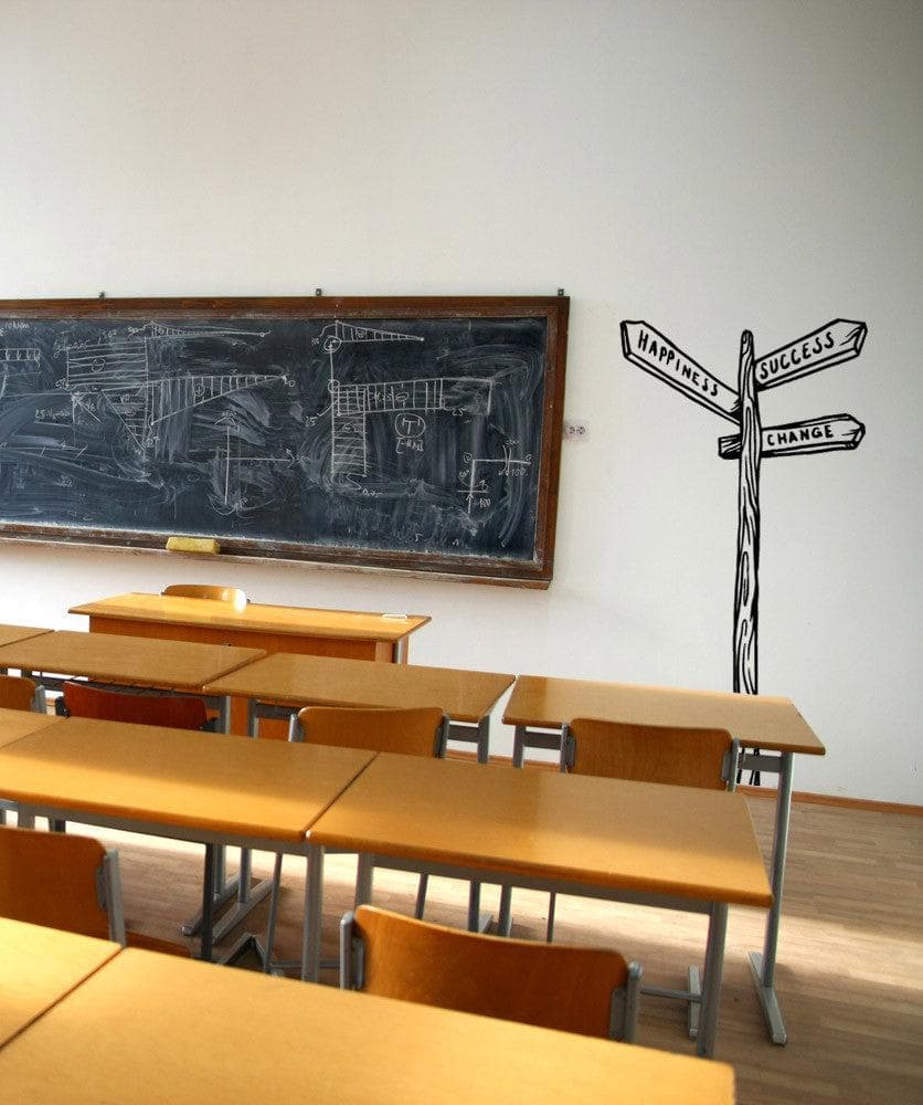 Paths of Life Sign Happiness, Success, Change Motivational Wall Decal Sticker. #OS_MB862