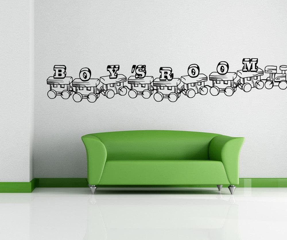 Vinyl Wall Decal Sticker Boys Room Train #OS_MB866