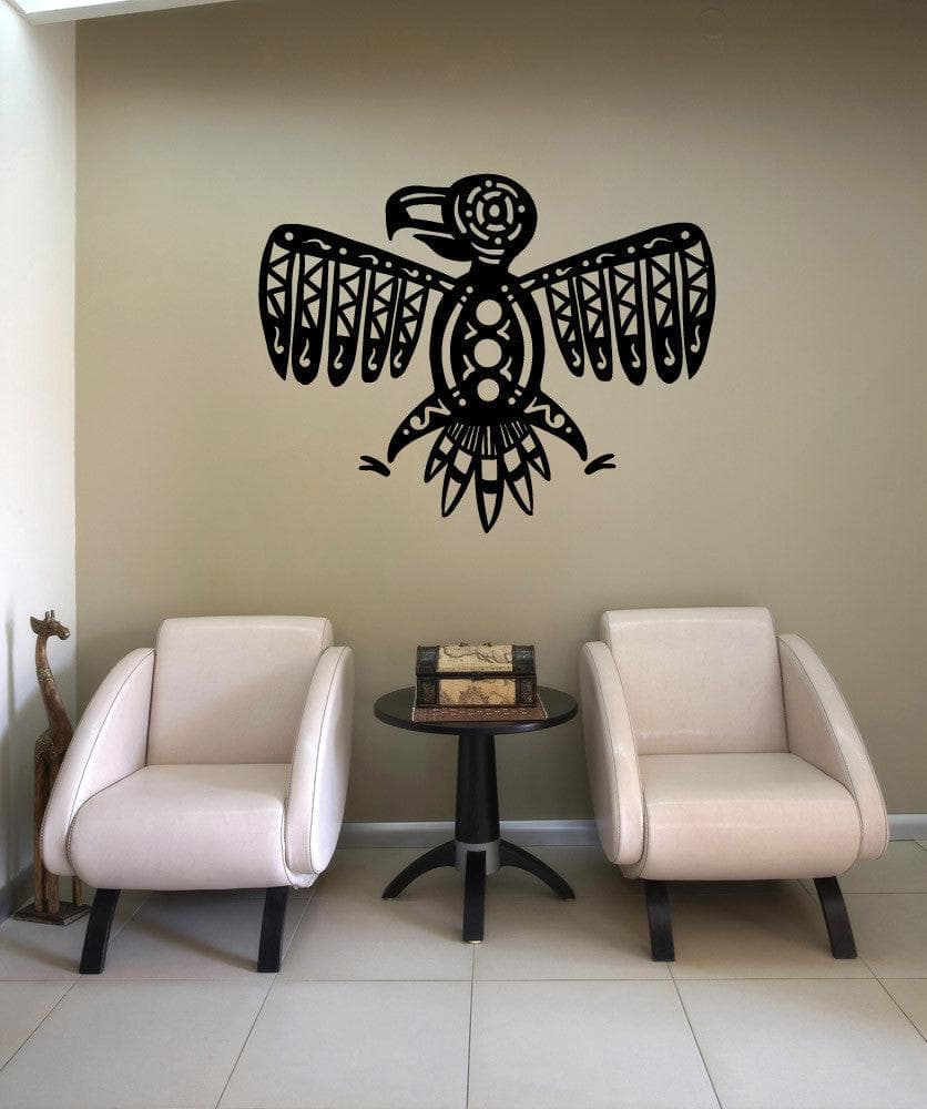 Vinyl Wall Decal Sticker Tribal Eagle #OS_MB883