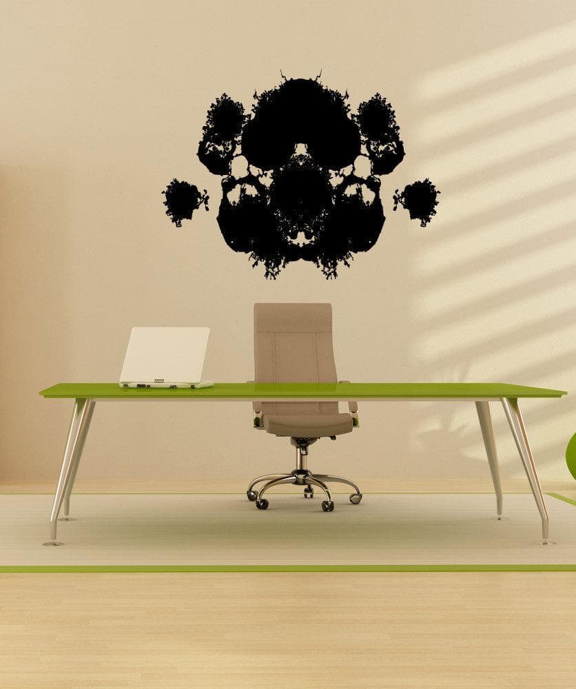 Rorschach Inkblot Test Image Wall Decal Sticker. #OS_MB890