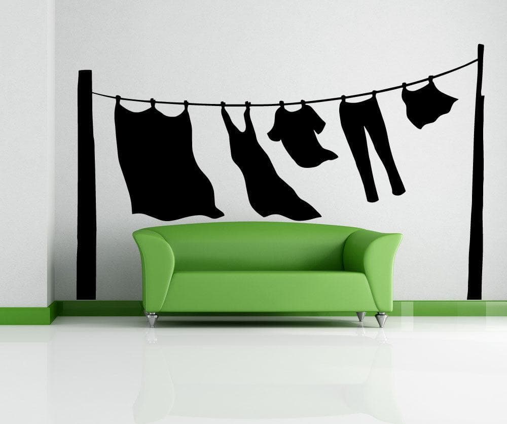 Vinyl Wall Decal Sticker Hang Out to Dry #OS_MB902
