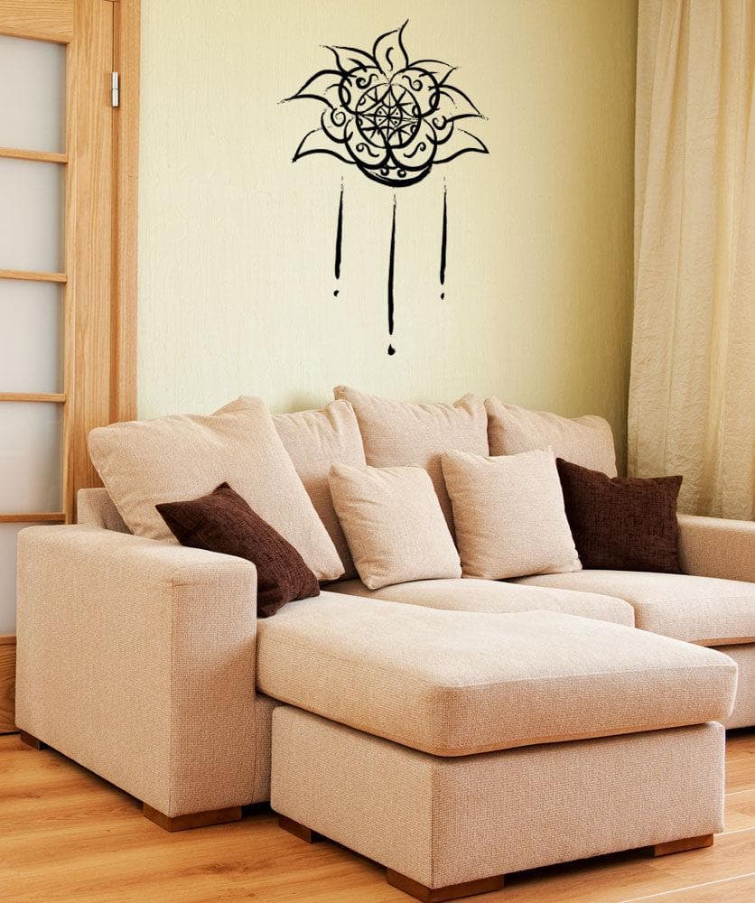 Vinyl Wall Decal Sticker Aztec Flower Art #OS_MB967