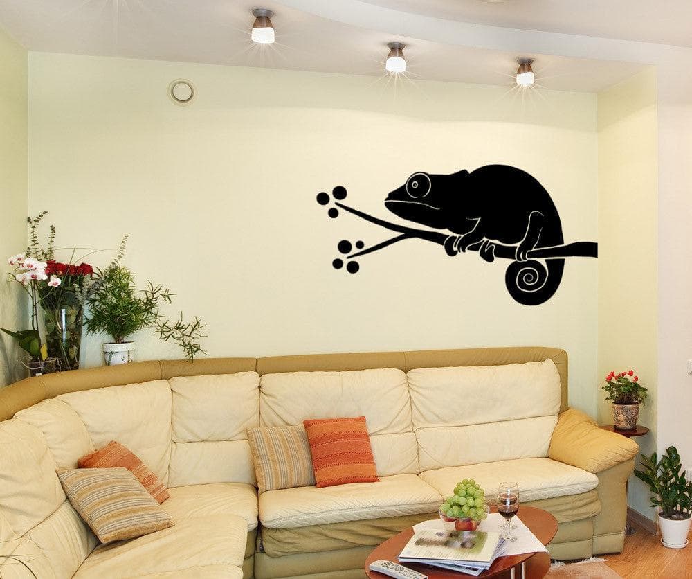 Vinyl Wall Decal Sticker Chameleon in a Tree #OS_MB979