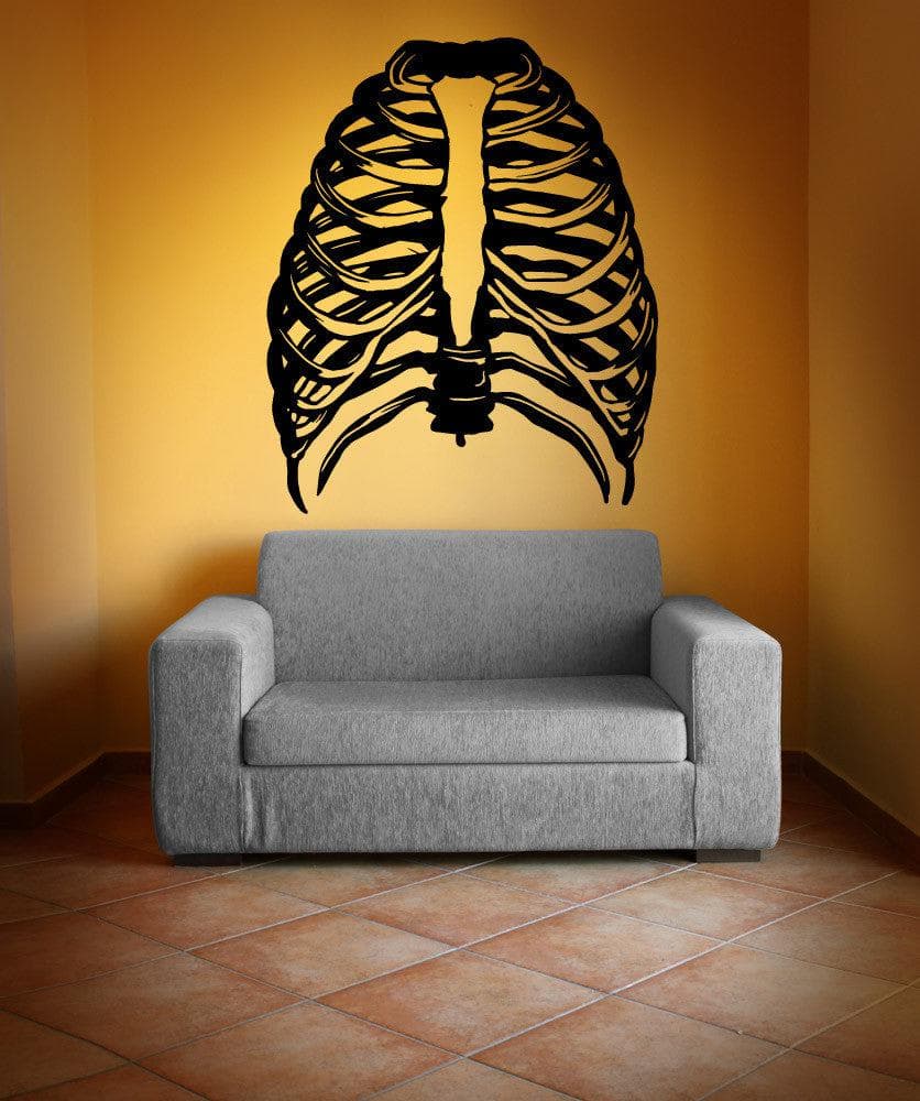 Vinyl Wall Decal Sticker Rib Cage #OS_MB987