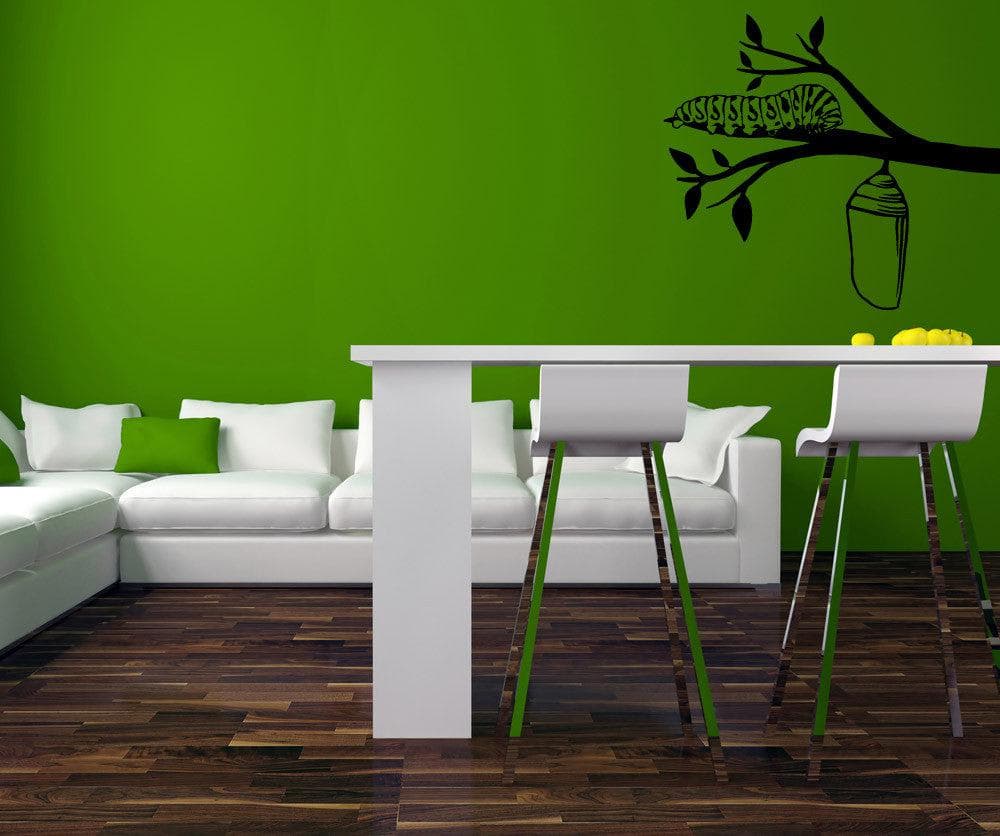 Caterpillar and Cocoon Vinyl Wall Decal Sticker. #OS_MB989