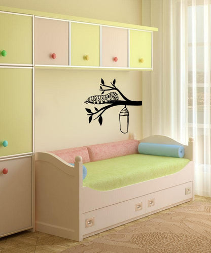 Caterpillar and Cocoon Vinyl Wall Decal Sticker. #OS_MB989