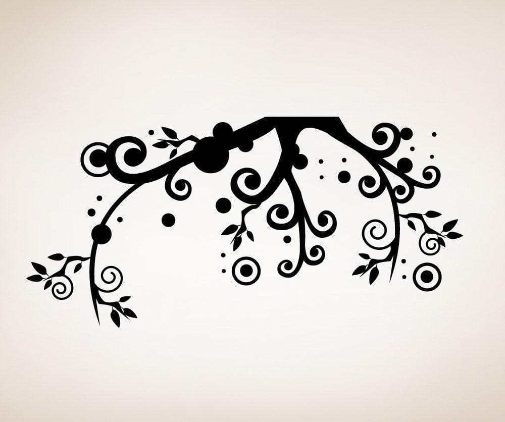 Vinyl Wall Decal Sticker Floral Tree Branch #OS_MG259