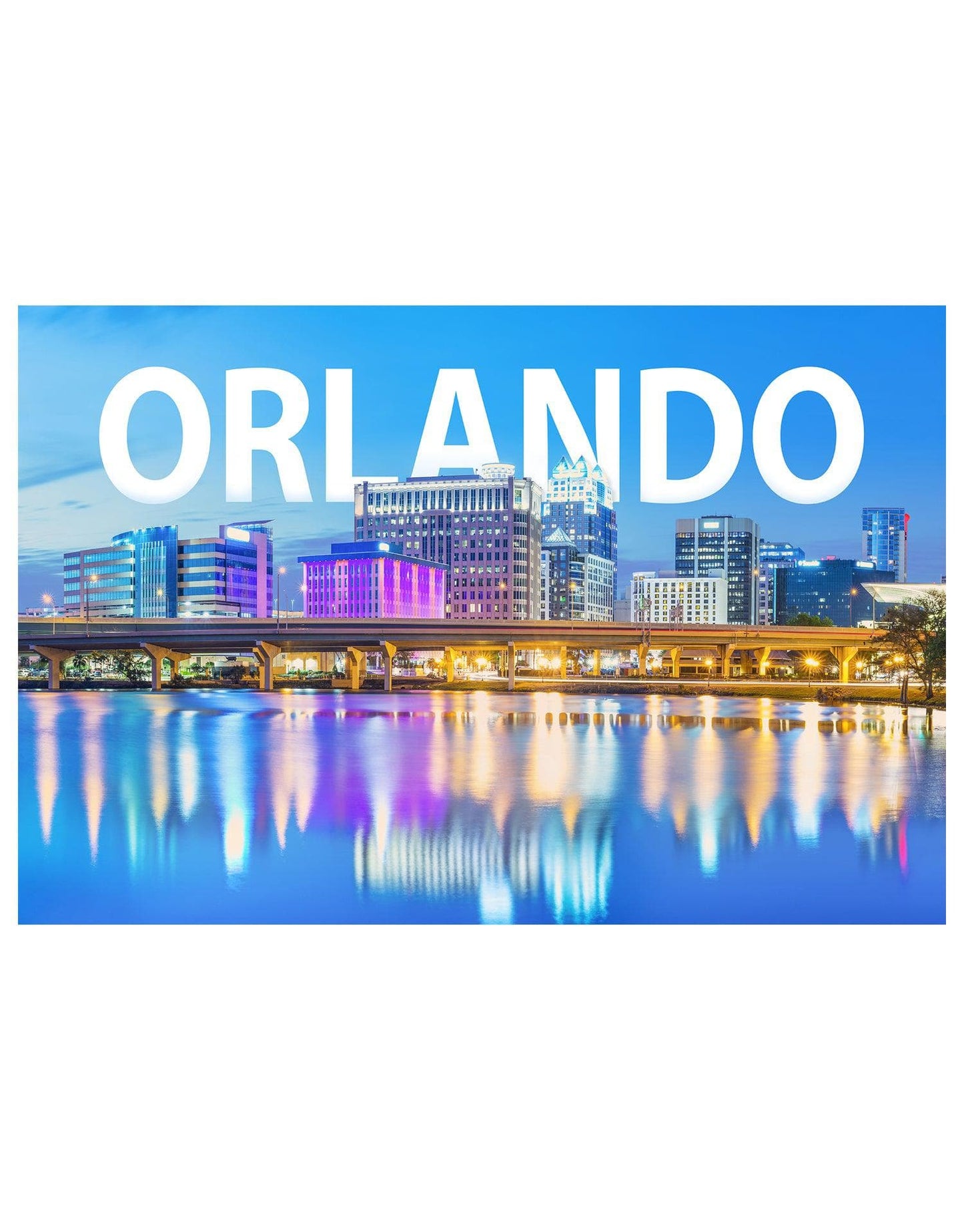 Orlando Florida Skyline Poster #P1011