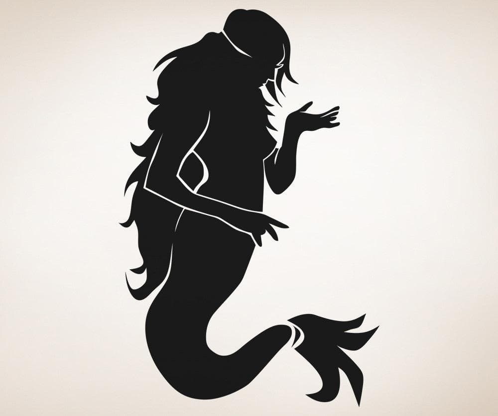 Vinyl Wall Decal Sticker Pretty Mermaid #OS_AA1206