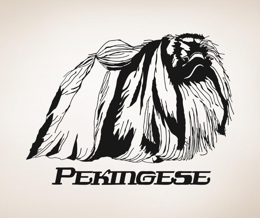 Vinyl Wall Decal Sticker Pekingese #OS_AA628