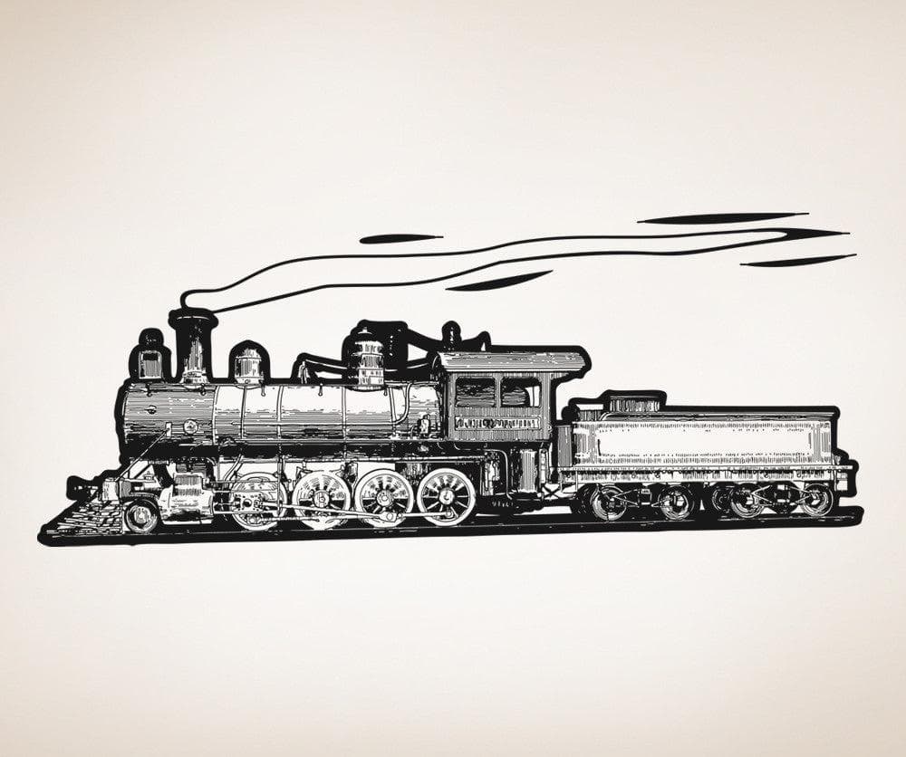 Vinyl Wall Decal Sticker Moving Train #OS_AA212