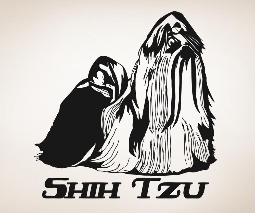Vinyl Wall Decal Sticker Shih Tzu #OS_AA631