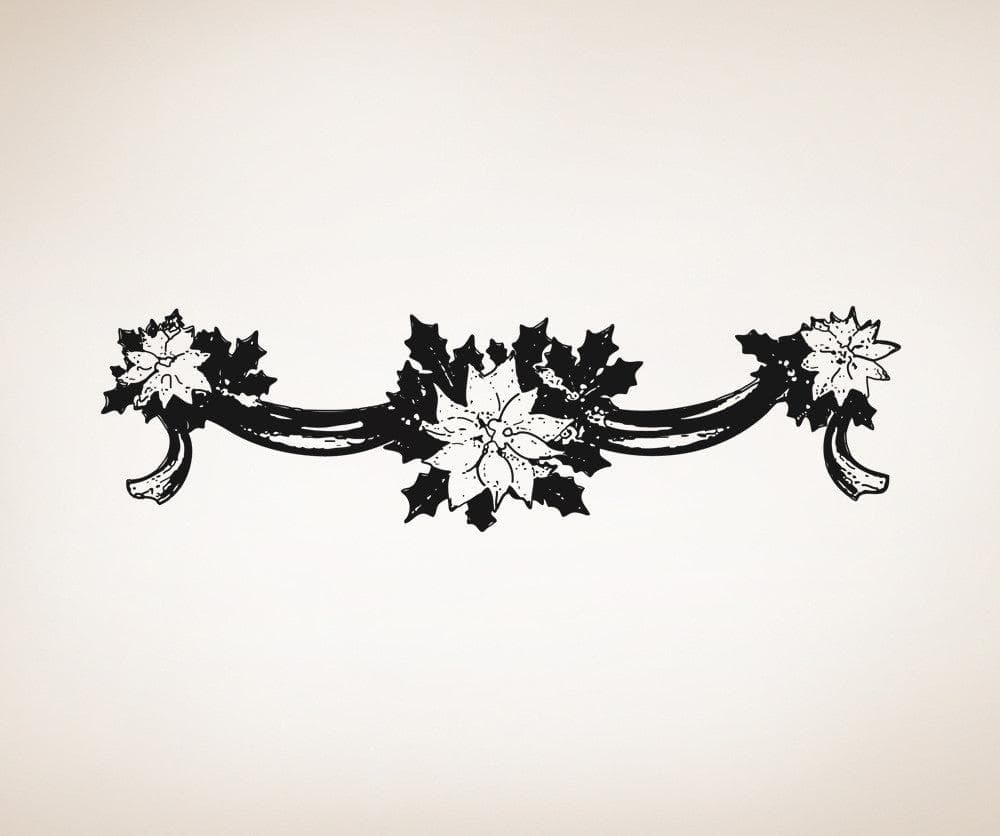 Vinyl Wall Decal Sticker Flower Banner #OS_AA256