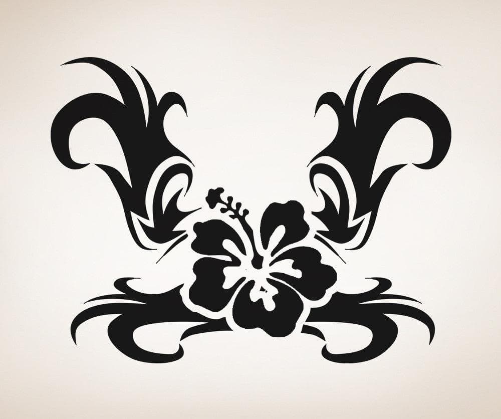 Vinyl Wall Decal Sticker Tribal Flower #OS_AA271