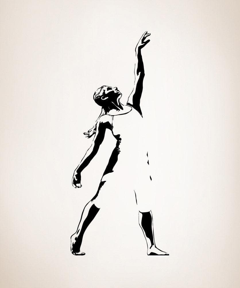 Vinyl Wall Decal Sticker Optical Illusion Dancer #AC217