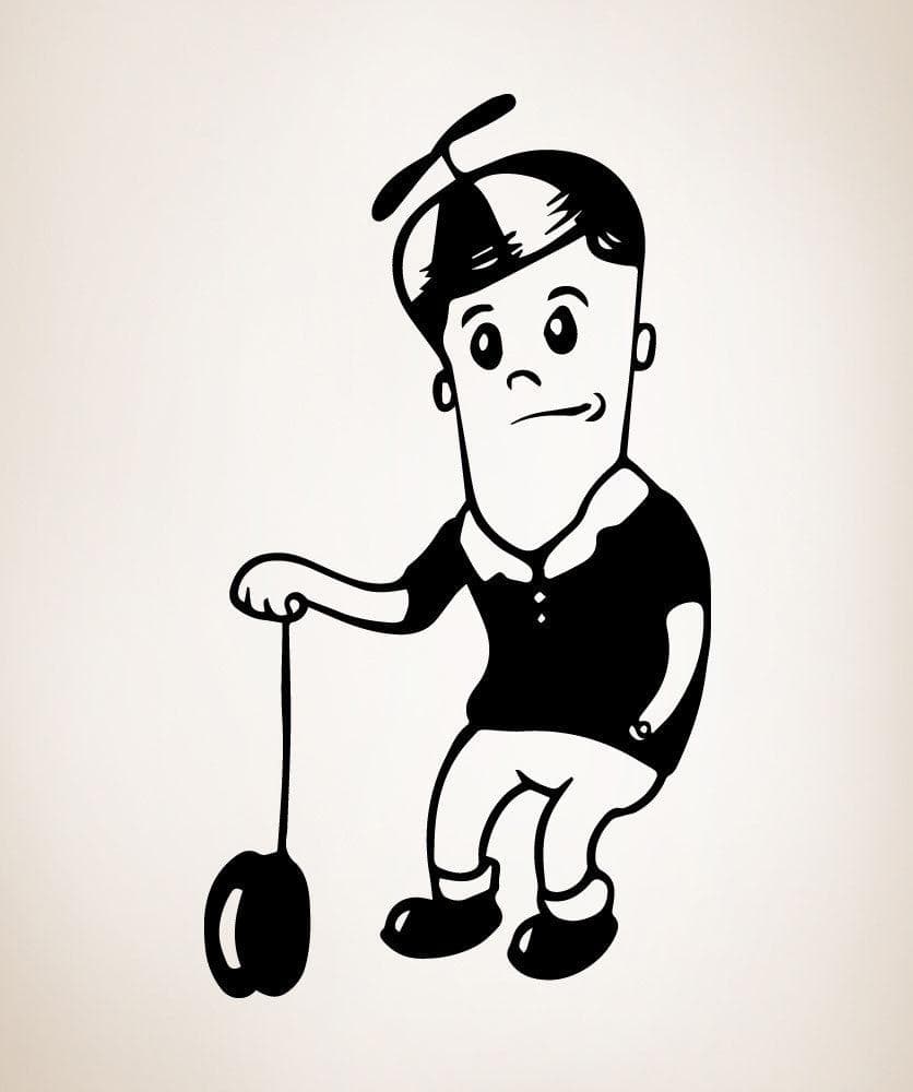 Vinyl Wall Decal Sticker Boy with YoYo #OS_MB488