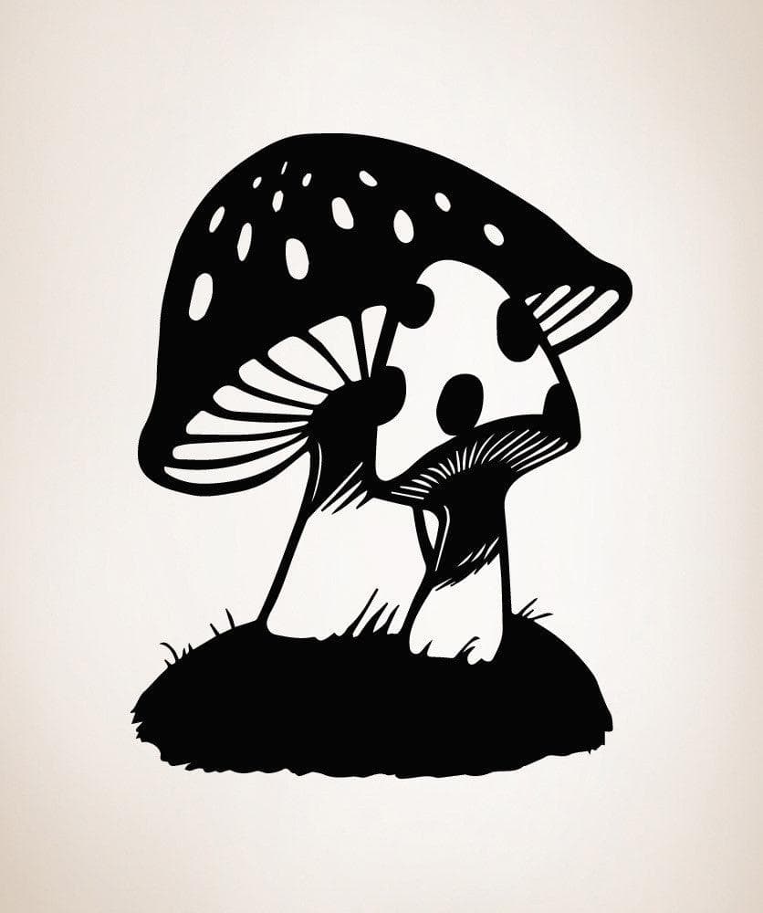 Mushrooms Wall Decal Sticker. #OS_MB483