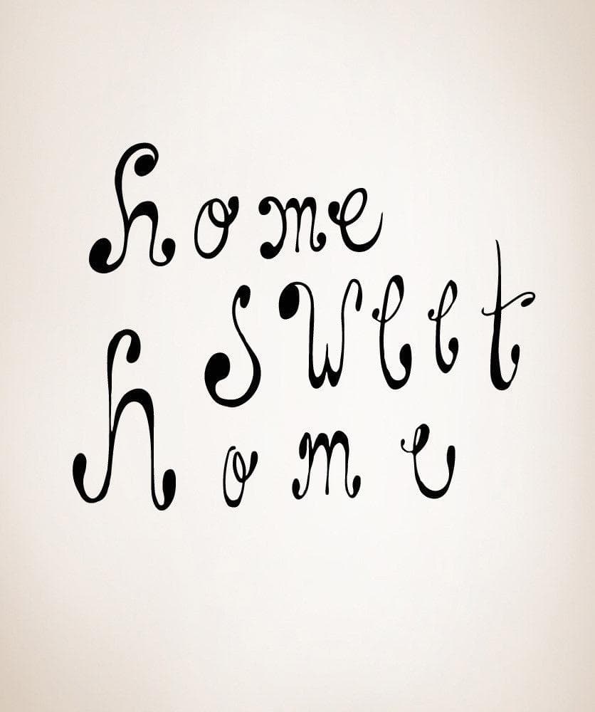 Vinyl Wall Decal Sticker Home Sweet Home #OS_MB471