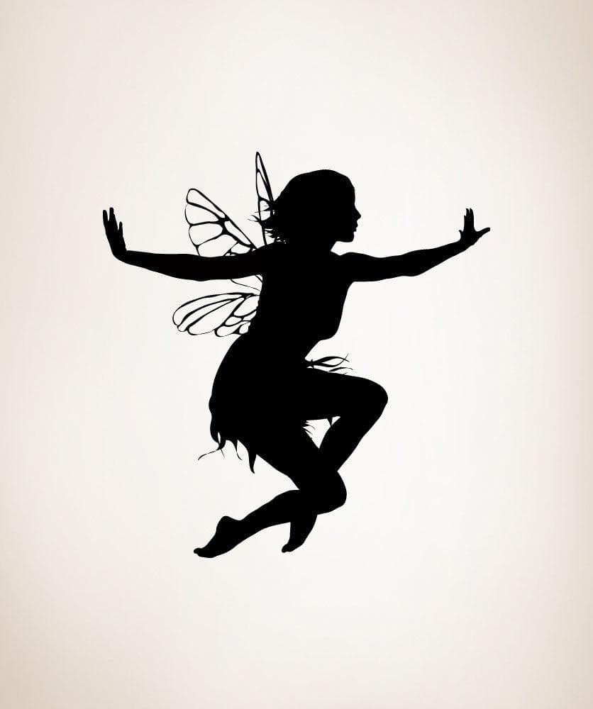 Vinyl Wall Decal Sticker Jumping Fairy #AC211