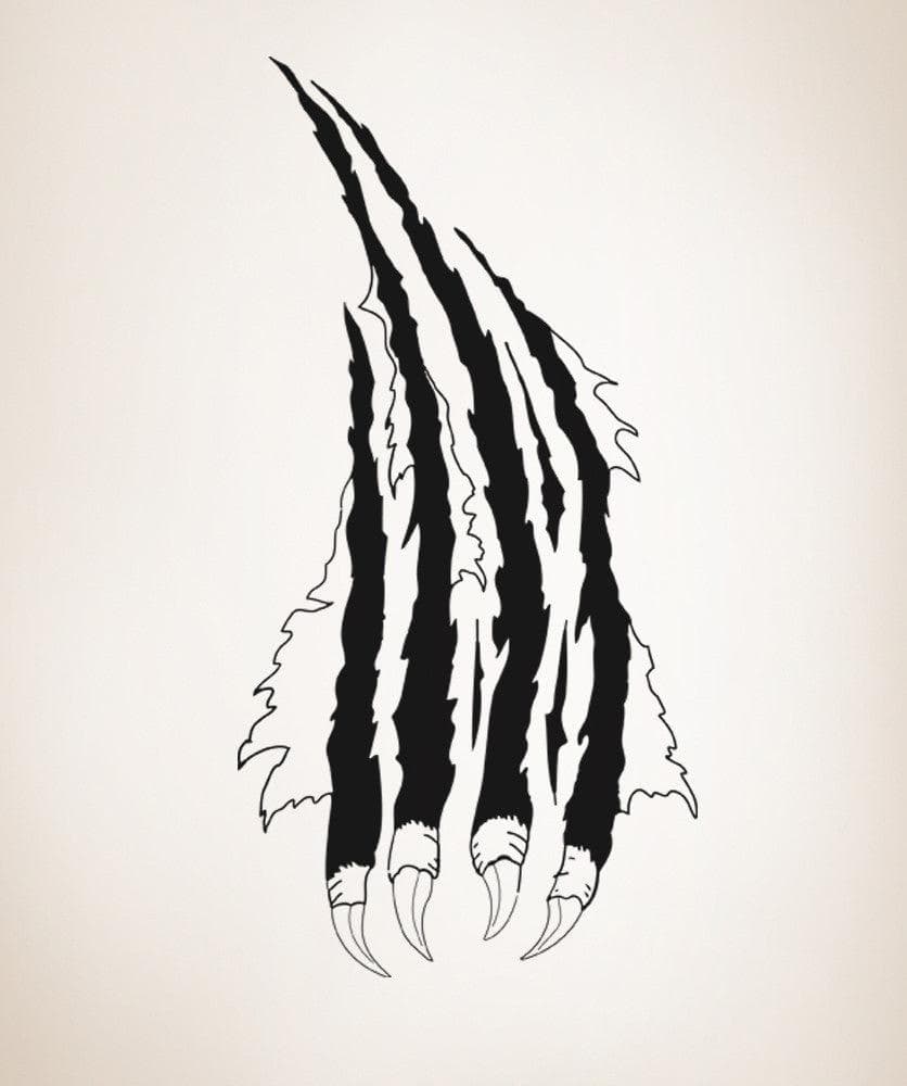 Vinyl Wall Decal Sticker Wall Slash with Claws #OS_AA421