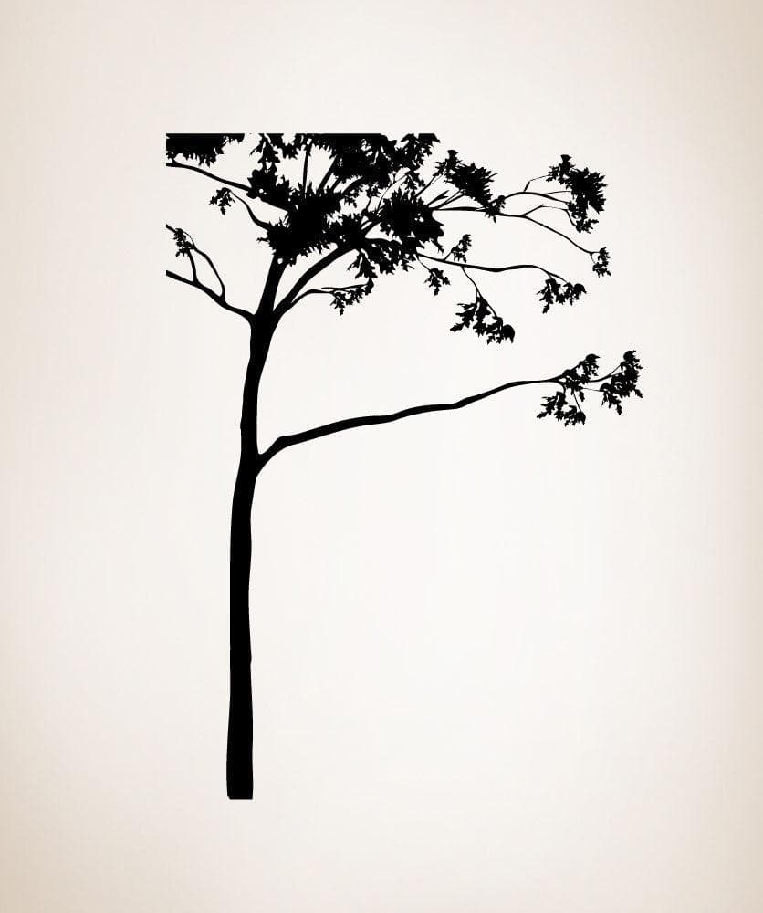 Vinyl Wall Decal Sticker Fancy Corner Tree #AC208