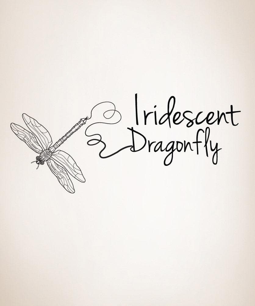Vinyl Wall Decal Sticker Iridescent Dragonfly #OS_DC208