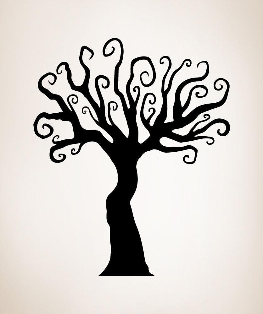 Vinyl Wall Decal Sticker Enchanted Forest Tree #OS_MB480