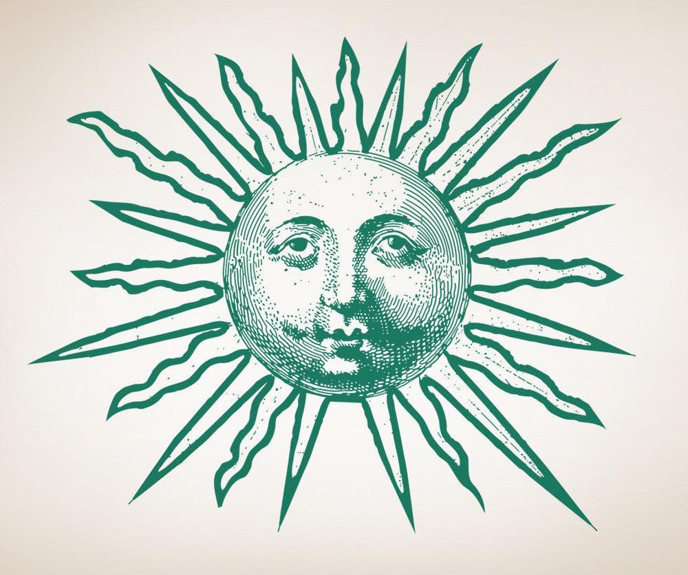 Vinyl Wall Decal Sticker Sun #OS_AA207