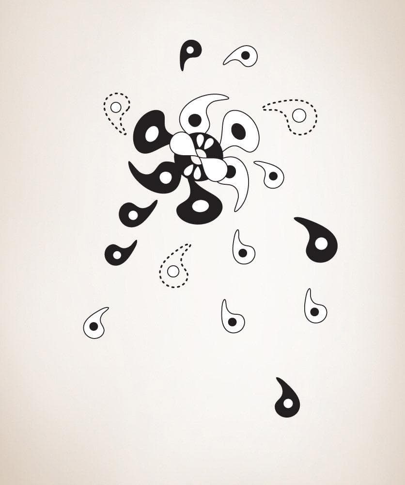 Vinyl Wall Decal Sticker Abstract Pinwheel #OS_DC327