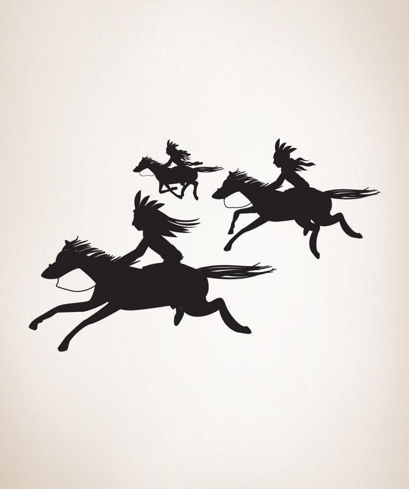 Vinyl Wall Decal Sticker Running Horses #OS_DC285