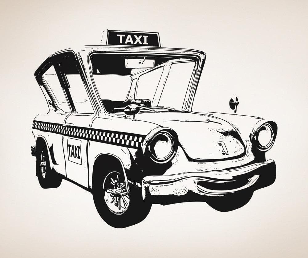 Vinyl Wall Decal Sticker Taxicab #OS_AA564