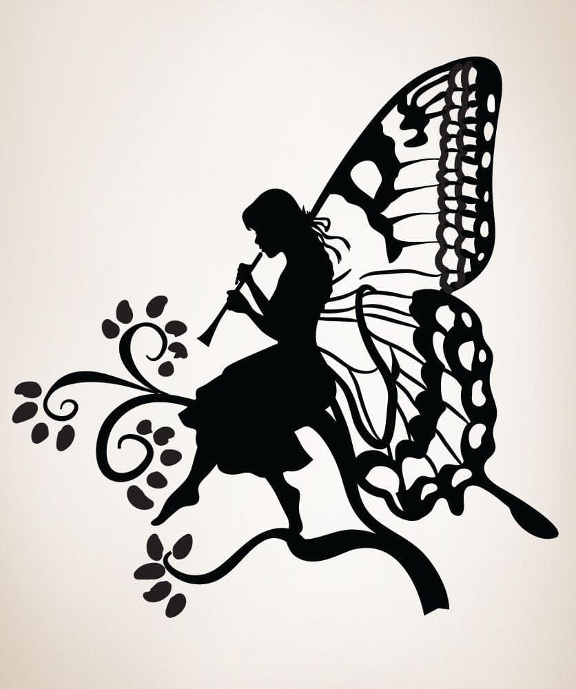 Vinyl Wall Decal Sticker Butterfly Fairy #OS_DC230