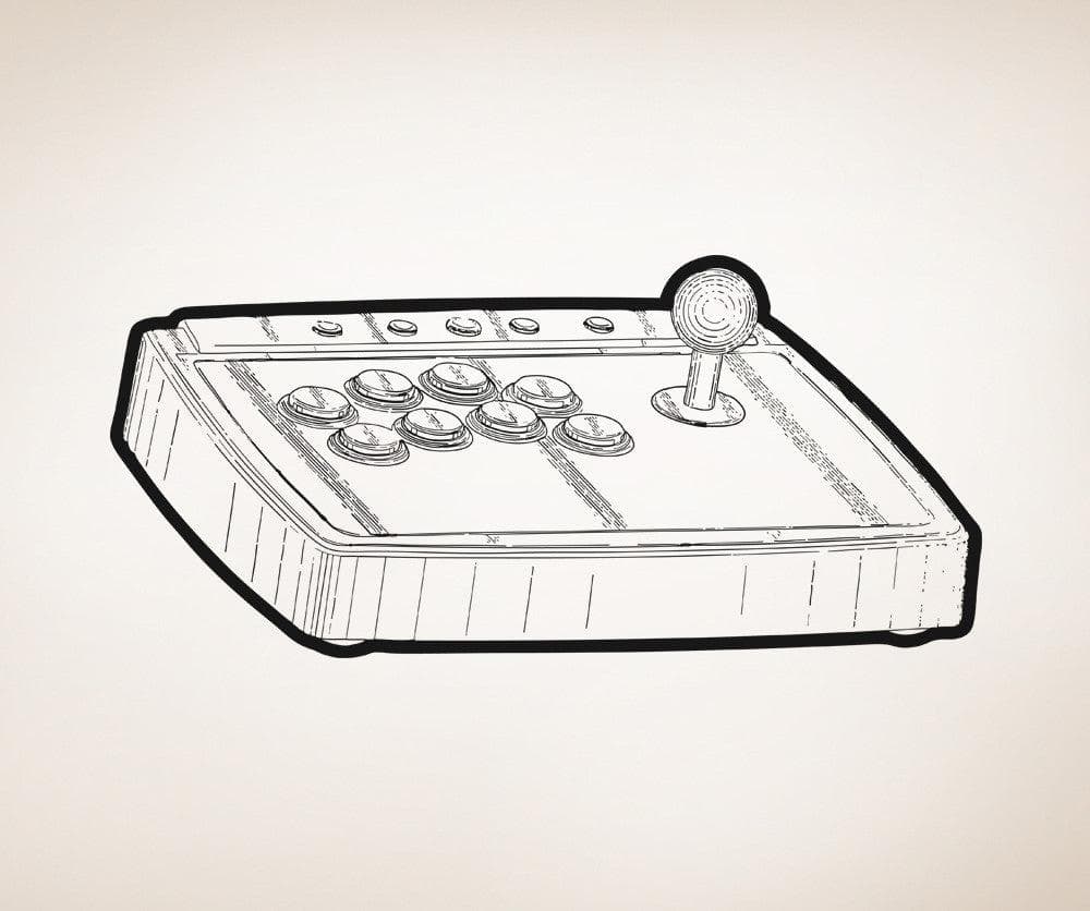 Vinyl Wall Decal Sticker 80's Video Game Controller #OS_AA459