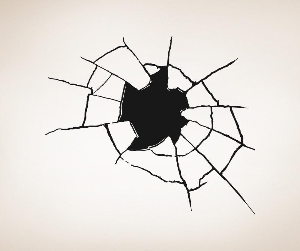 Hole Through the Wall Vinyl Wall Decal Sticker. #OS_AA388