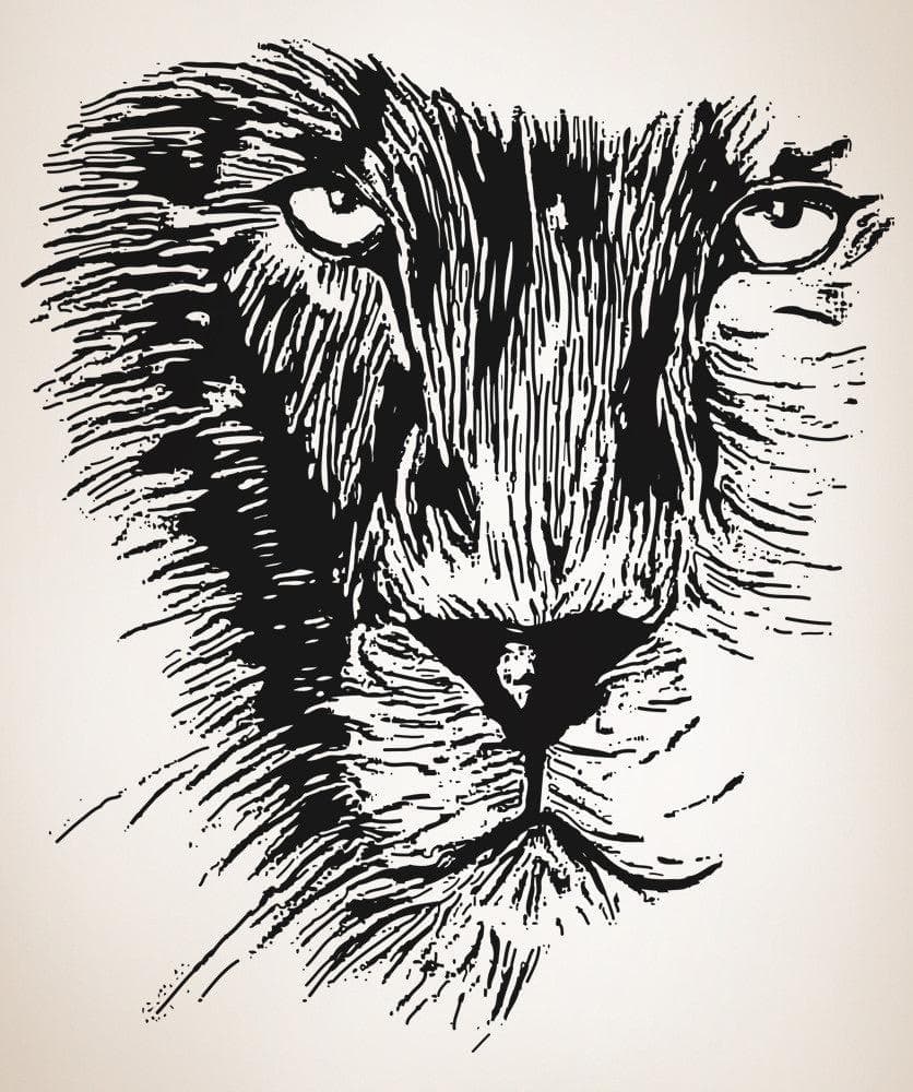 Lion's Face Vinyl Wall Decal Sticker. #OS_AA541